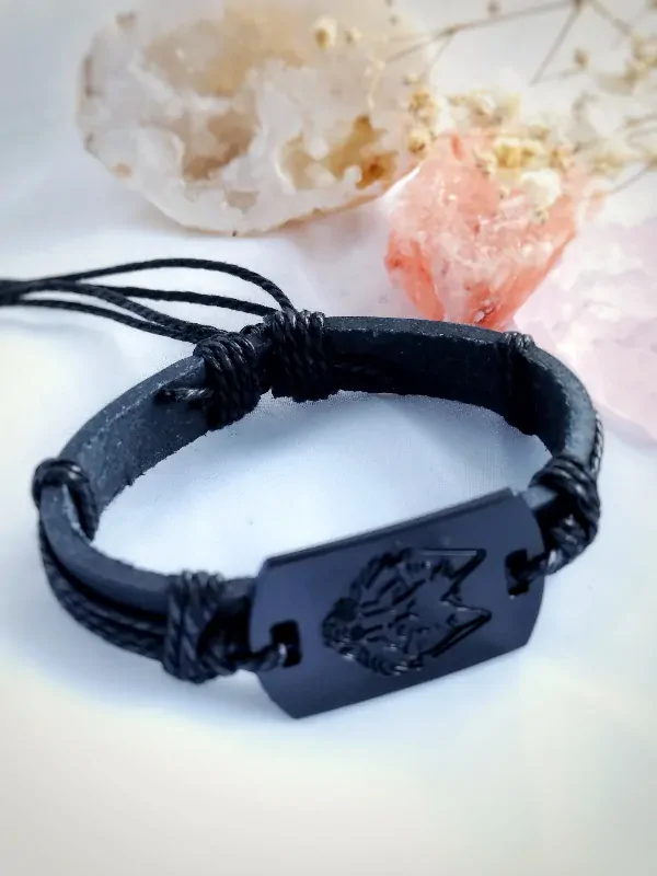 Pánský náramek vlk