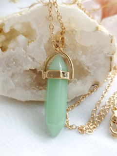 Šestihranný náhrdelník s krystalem avanturínu