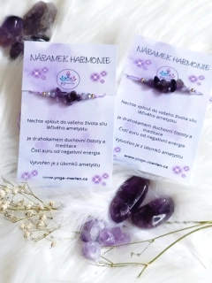 Ametystový náramek