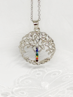 Krásný čakrový náhrdelník